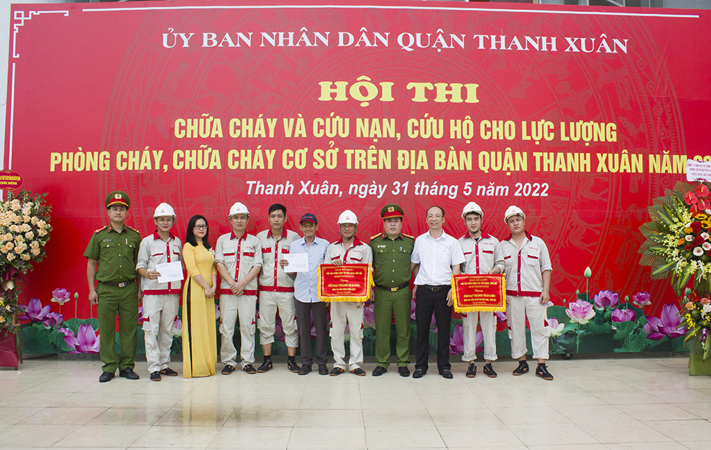 CADI-SUN đạt giải cao tại Hội thi Chữa cháy và cứu nạn cứu hộ quận Thanh Xuân 